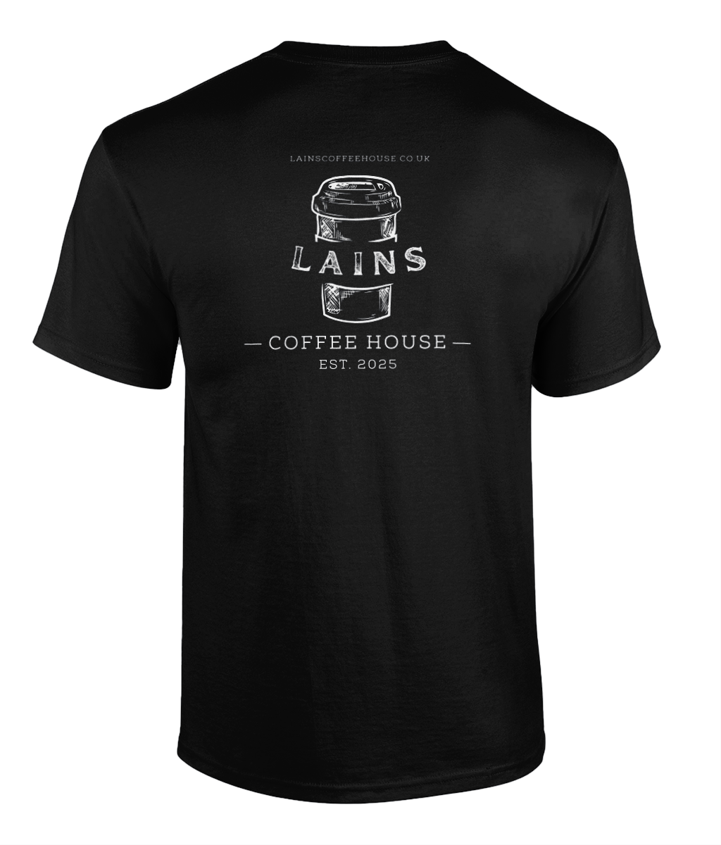 Lains Coffee House T-Shirt - Black