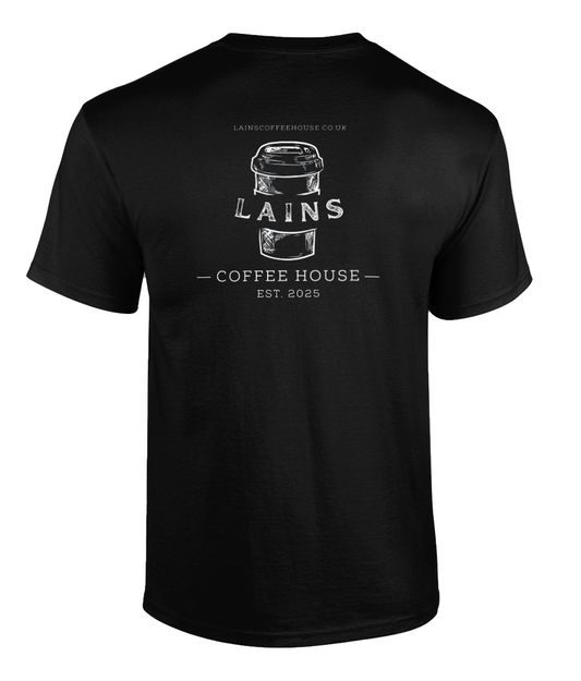 Lains Coffee House T-Shirt - Black